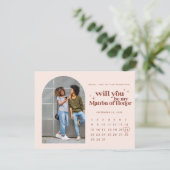 Wees mijn matron van eer | Foto en agenda Aankondiging (Staand voorkant)