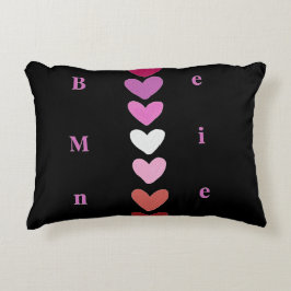 Wees Mijn Minimalistische Hart Stack Valentijn T-S Accent Kussen