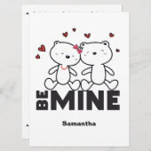 WEES MIJN - Mooie Persoonlijke Moderne Valentijn Feestdagenkaart (Voorkant / Achterkant)