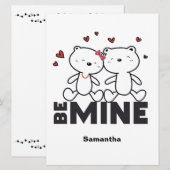 WEES MIJN - Mooie Persoonlijke Moderne Valentijnsd Feestdagenkaart (Voorkant / Achterkant)