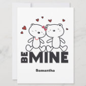 WEES MIJN - Mooie Persoonlijke Moderne Valentijnsd Feestdagenkaart (Voorkant)