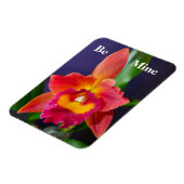 Wees mijn Oranje orchidee Flexible Magnet Magneet (Linkerzijde)