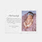 Wees mijn peetmoeder dank u foto fleece deken (Voorkant (Horizontaal))