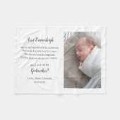 Wees mijn peetmoeder voorstel foto fleece deken (Voorkant (Horizontaal))