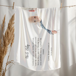 Wees mijn peetvader dank u foto fleece deken