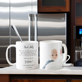 Wees mijn peetvader dank u foto koffiemok