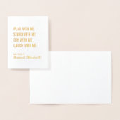 Wees mijn persoonlijk begeleidend plan met mij Gol Folie Kaarten (Display)