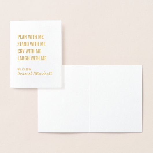 Wees mijn persoonlijk begeleidend plan met mij Gol Folie Kaarten (Display)