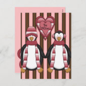 Wees mijn pinguïns - Gepersonaliseerd Feestdagenkaart (Voorkant / Achterkant)