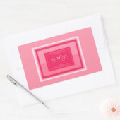 Wees mijn rechthoekige sticker (Envelop)