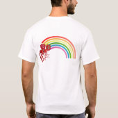 Wees mijn regenboogValentijn Romantic Heart Rustic T-shirt (Achterkant)