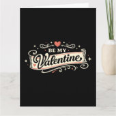 Wees mijn retro-valentijnsliefde kaart (Voorkant)