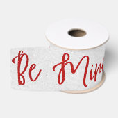 Wees Mijn Rode Glitter Valentijnsdag Grosgrain Lin Lint (Spoel)