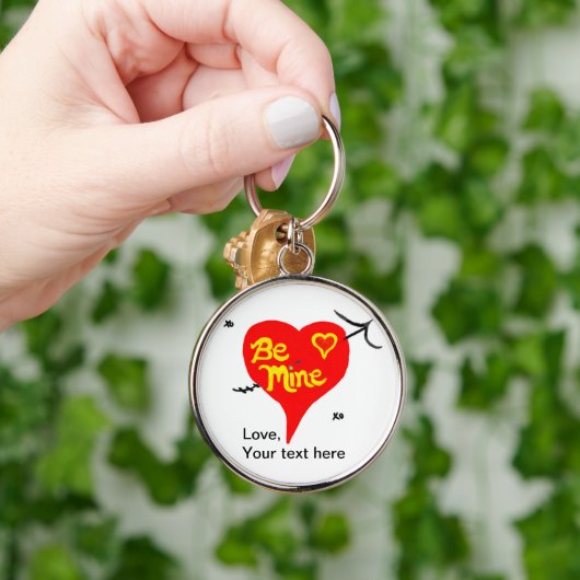 Wees mijn rode hart sleutelhanger (Hand)