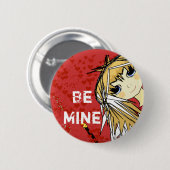 Wees mijn Schattigee meisje Ronde Button 5,7 Cm (Voorkant /achterkant)