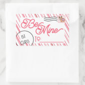 Wees mijn Schattigee school Valentijnsdag Rechthoekige Sticker (Tas)