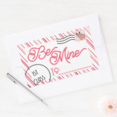 Wees mijn Schattigee school Valentijnsdag Rechthoekige Sticker (Envelop)