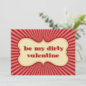 Wees mijn smerige Valentijn Kaart (Staand voorkant)