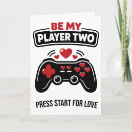 Wees mijn speler twee Valentijn Feestdagen Kaart