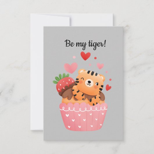 Wees mijn tijgertijgertijgervalentijn kaart (Voorkant)