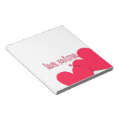 Wees mijn twee harten Veiligheidspins Valentijns N Notitieblok (Schuin)