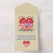 Wees mijn Valentijn All In One Uitnodiging (Binnen)