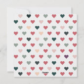 " Wees mijn Valentijn" Aquarel Robin Hearts Feestdagenkaart (Achterkant)