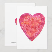 WEES MIJN VALENTIJN - aquarelschilderij Feestdagenkaart (Voorkant / Achterkant)