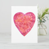 WEES MIJN VALENTIJN - aquarelschilderij Feestdagenkaart (Staand voorkant)