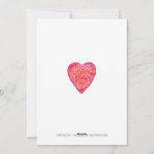 WEES MIJN VALENTIJN - aquarelschilderij Feestdagenkaart (Achterkant)