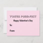 Wees mijn Valentijn - Bandit Cat / Kitten - Platte Feestdagenkaart (Achterkant)