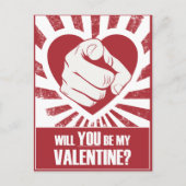 Wees mijn Valentijn Briefkaart (Voorkant)