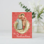 Wees mijn Valentijn Briefkaart (Staand voorkant)