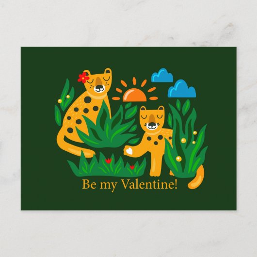 Wees mijn Valentijn! Briefkaart (Voorkant)