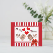 Wees mijn Valentijn Briefkaart (Staand voorkant)