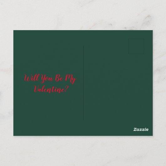 Wees mijn Valentijn Briefkaart (Achterkant)