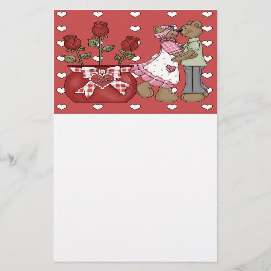 Wees mijn Valentijn! Briefpapier (Voorkant)