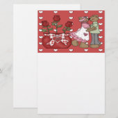 Wees mijn Valentijn! Briefpapier (Voorkant / Achterkant)