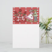 Wees mijn Valentijn! Briefpapier (Staand voorkant)