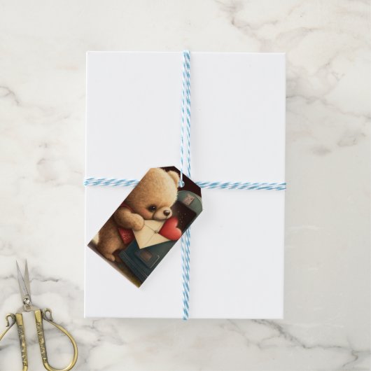 Wees mijn valentijn cadeautje label cadeaulabel (Met Touw)