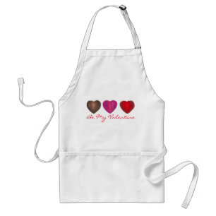 Wees mijn Valentijn Chocolade Snoep Hart roze rood Standaard Schort