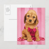 Wees mijn Valentijn Cocker Spaniel Feestdagenkaart (Voorkant / Achterkant)
