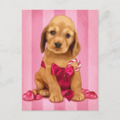 Wees mijn Valentijn Cocker Spaniel Feestdagenkaart (Voorkant)