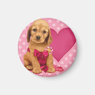 Wees mijn Valentijn Cocker Spaniel Magneet