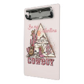 Wees mijn Valentijn Cowboy Mini Klembord (Angled2)