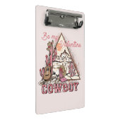 Wees mijn Valentijn Cowboy Mini Klembord (Schuin)