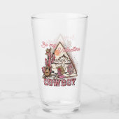 Wees mijn Valentijn Cowboy | Romantische Westerne Glas (Voorkant)