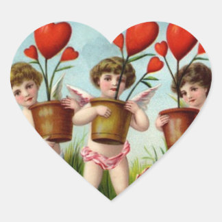 Wees mijn Valentijn Cupid Hart Sticker