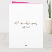 Wees mijn Valentijn  Cute Teddy Bear Kaart (Achterkant)