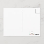 Wees mijn Valentijn Dachshund Briefkaart (Achterkant)